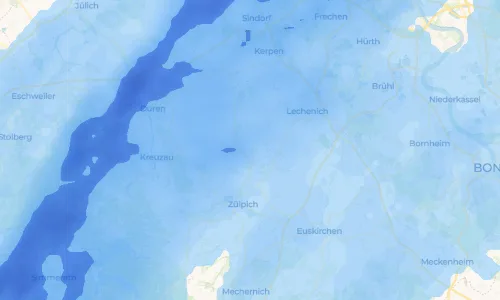 Regenradar-Vorschau: aktuelle Niederschläge in Müddersheim und Umgebung