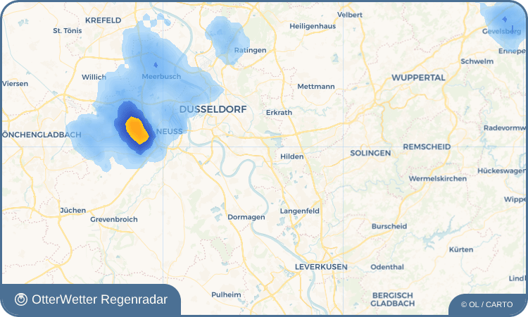 OtterWetter Regenradar-Widget Mühlenviertel