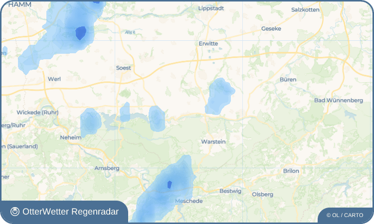 Widget-Vorschau für Mülheim Wetter-Widget-Vorschau mit Vorhersagedaten für Mülheim