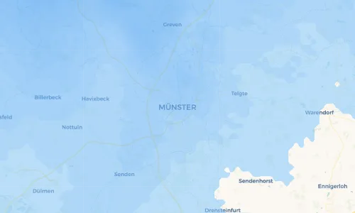 Regenradar Vorschaubild - Aktuelle Niederschläge in Münster und Umgebung