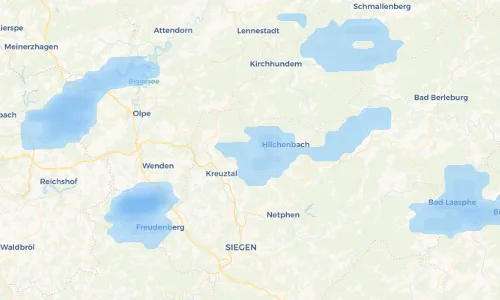 Regenradar Vorschaubild - Aktuelle Niederschläge in Müsen und Umgebung