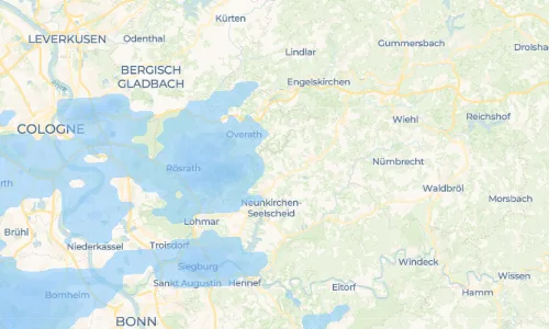 Regenradar Vorschaubild - Aktuelle Niederschläge in Nackhausen und Umgebung