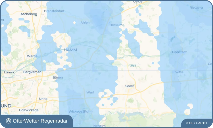 Widget-Vorschau für Nateln Wetter-Widget-Vorschau mit Vorhersagedaten für Nateln