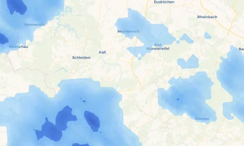 Regenradar Vorschaubild - Aktuelle Niederschläge in Nettersheim und Umgebung
