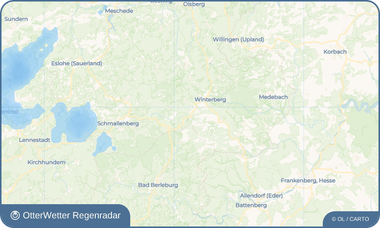 OtterWetter Regenradar-Widget Neuastenberg