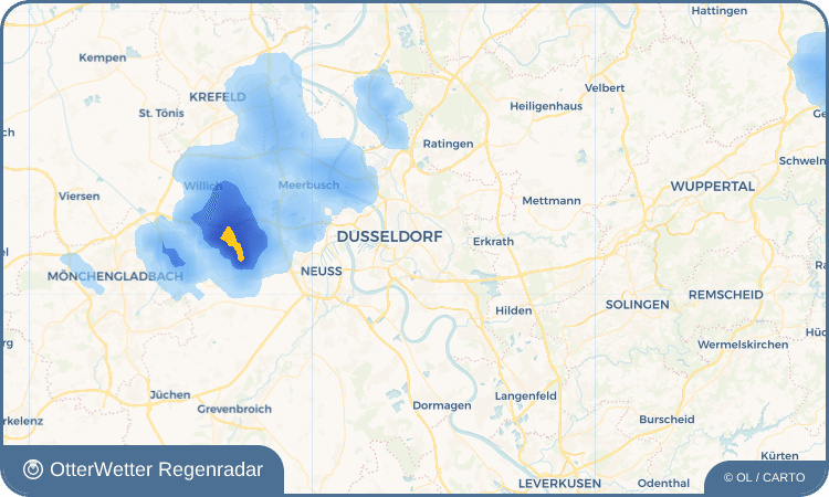 OtterWetter Regenradar-Widget Neubaugebiet Schöffenhöfe