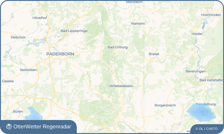 OtterWetter Regenradar-Widget Neuenheerse