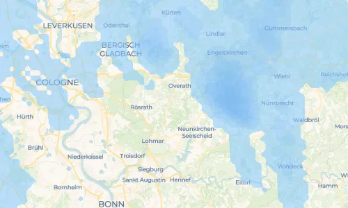 Regenradar Neuhonrath: aktuelle Niederschläge in Neuhonrath und Umgebung, Stand 24. Oktober 2026 um 10:50 Uhr