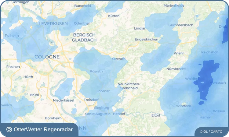 Wetter-Widget-Vorschau mit Vorhersagedaten für Neuhonrath