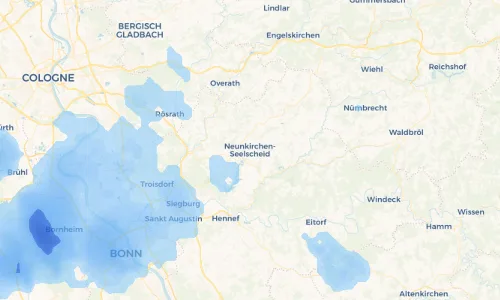 Regenradar Vorschaubild - Aktuelle Niederschläge in Neunkirchen-Seelscheid und Umgebung