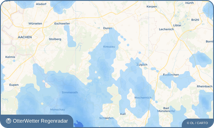 OtterWetter Regenradar-Widget Nideggen
