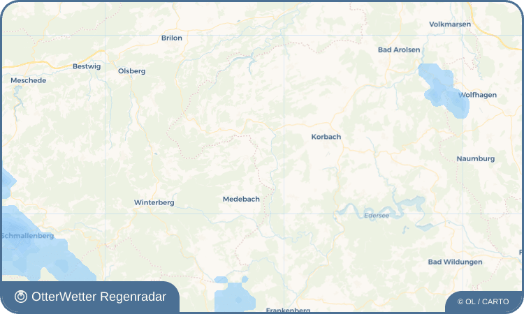 OtterWetter Regenradar-Widget Nieder-Schleidern