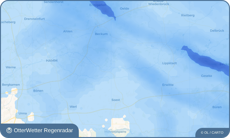 Widget-Vorschau für Niederbauer Wetter-Widget-Vorschau mit Vorhersagedaten für Niederbauer