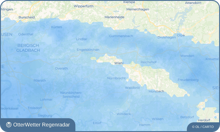 Wetter-Widget-Vorschau mit Vorhersagedaten für Niederbellinghausen