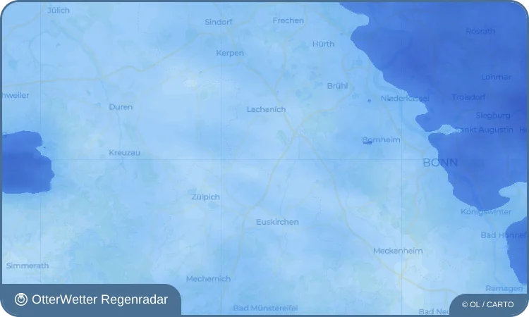 Widget-Vorschau für Niederberg Wetter-Widget-Vorschau mit Vorhersagedaten für Niederberg