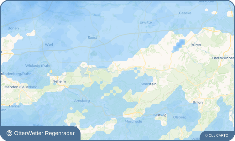 OtterWetter Regenradar-Widget Niederbergheim