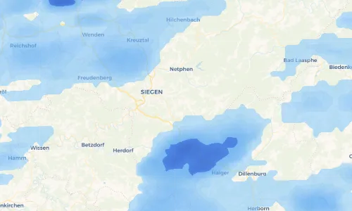 Regenradar Vorschaubild - Aktuelle Niederschläge in Niederdielfen und Umgebung