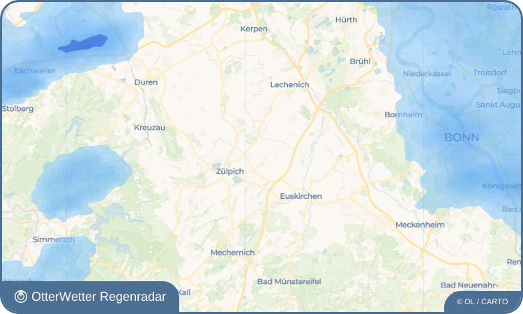 OtterWetter Regenradar-Widget Niederelvenich