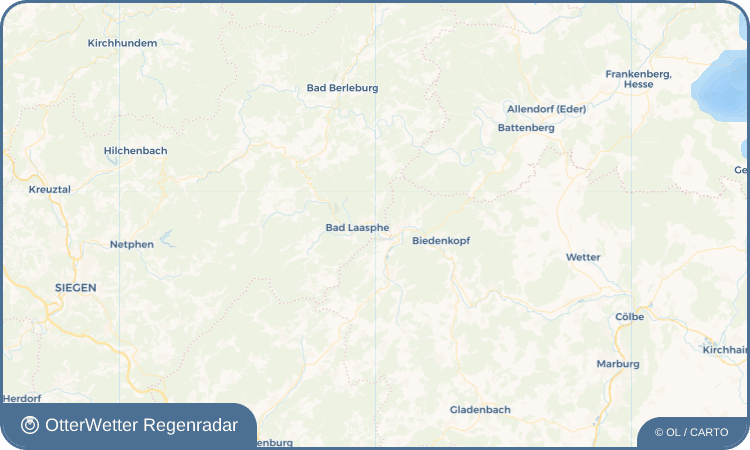 OtterWetter Regenradar-Widget Niederlaasphe
