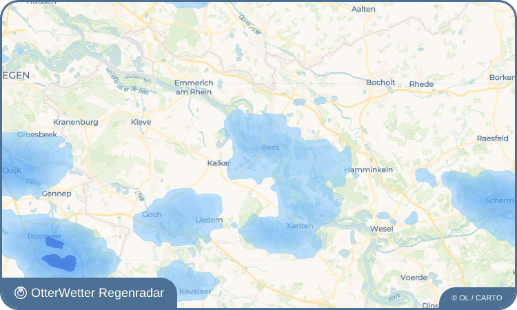 OtterWetter Regenradar-Widget Niedermörmter