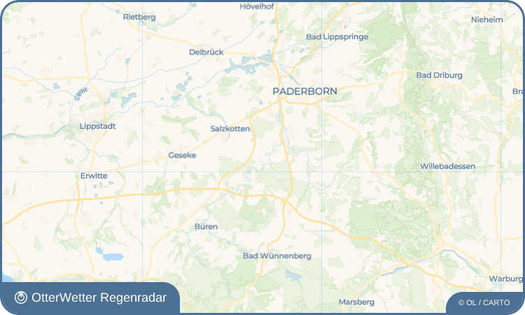 OtterWetter Regenradar-Widget Niederntudorf