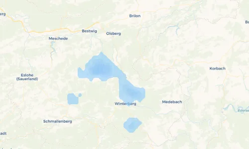 Regenradar-Vorschau: aktuelle Niederschläge in Niedersfeld und Umgebung