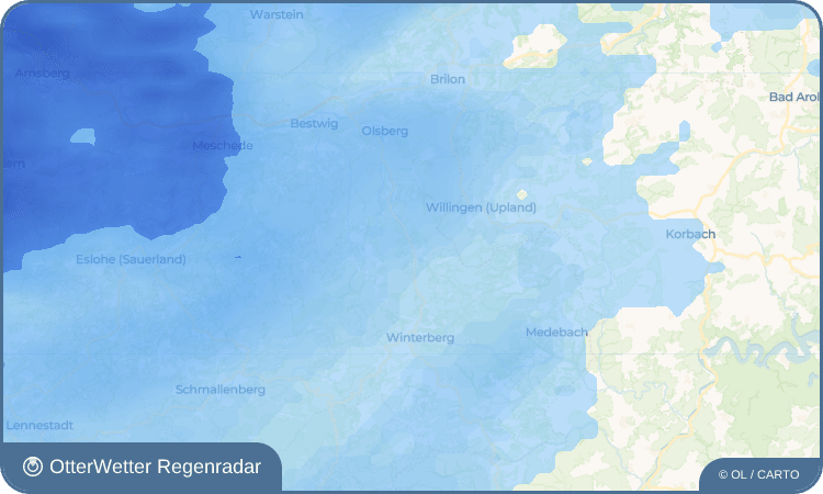 Wetter-Widget-Vorschau mit Vorhersagedaten für Niedersfeld