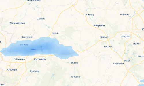 Regenradar Vorschaubild - Aktuelle Niederschläge in Niederzier und Umgebung