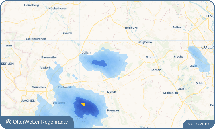 Widget-Vorschau für Niederzier Wetter-Widget-Vorschau mit Vorhersagedaten für Niederzier
