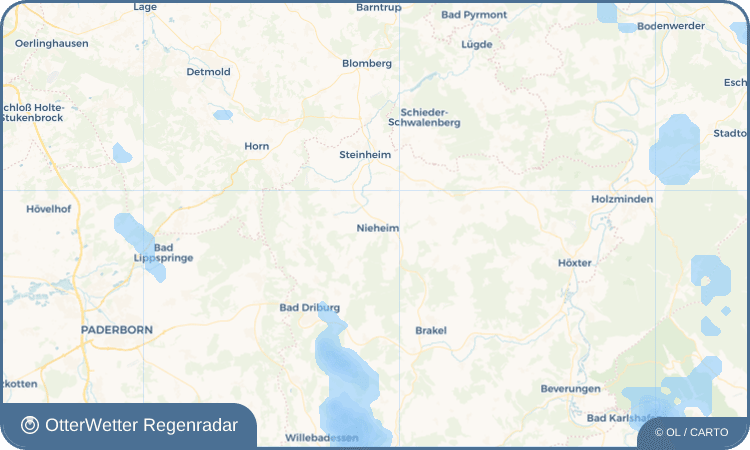 OtterWetter Regenradar-Widget Nieheim