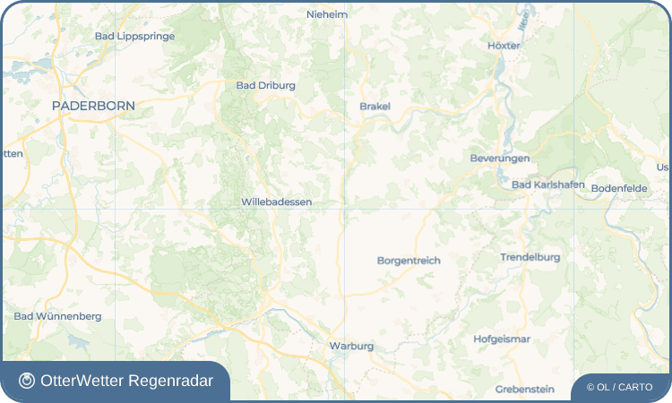 OtterWetter Regenradar-Widget Niesen
