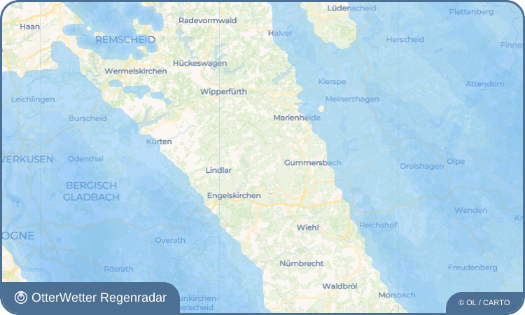 OtterWetter Regenradar-Widget Nochen