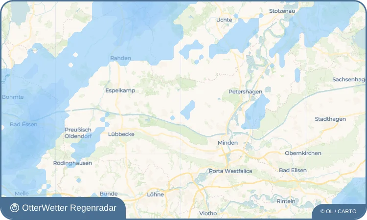 Wetter-Widget-Vorschau mit Vorhersagedaten für Nordhemmern