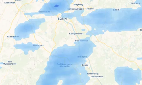 Regenradar Vorschaubild - Aktuelle Niederschläge in Oberbachem und Umgebung