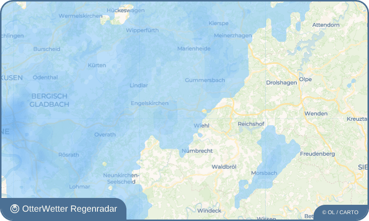 OtterWetter Regenradar-Widget Oberbantenberg
