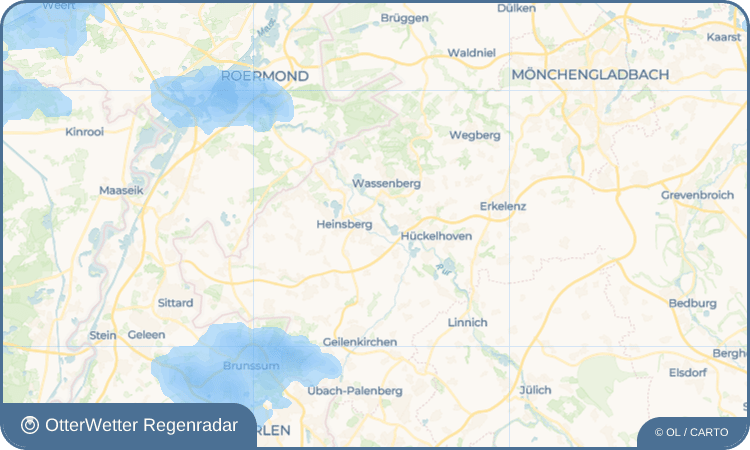 OtterWetter Regenradar-Widget Oberbruch