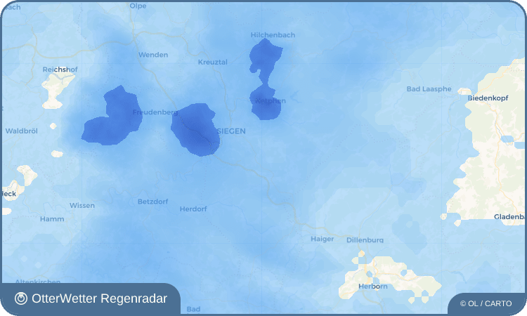 OtterWetter Regenradar-Widget Oberdielfen