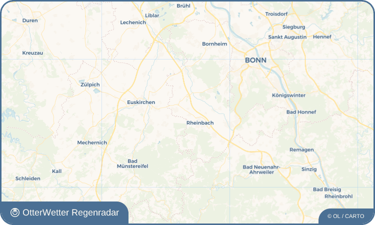OtterWetter Regenradar-Widget Oberdrees