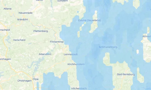 Regenradar Vorschaubild - Aktuelle Niederschläge in Oberelspe und Umgebung