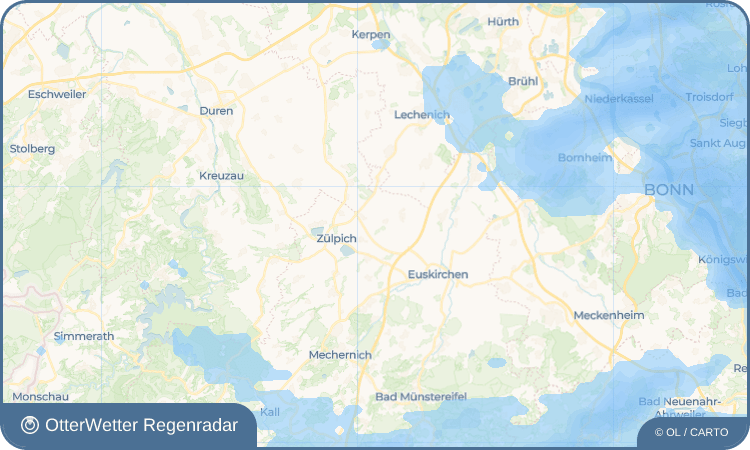 Wetter-Widget-Vorschau mit Vorhersagedaten für Oberelvenich
