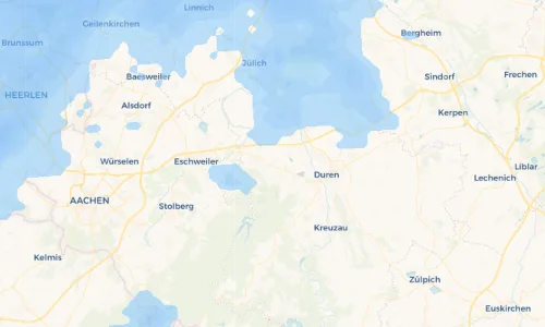 Regenradar Vorschaubild - Aktuelle Niederschläge in Obergeich und Umgebung