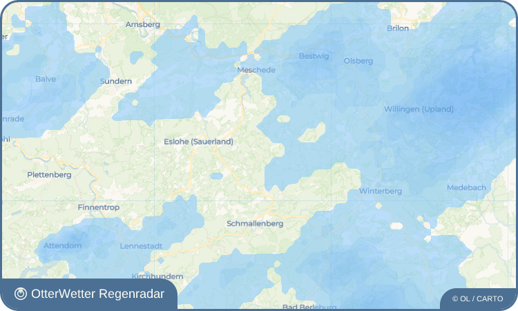 OtterWetter Regenradar-Widget Oberhenneborn