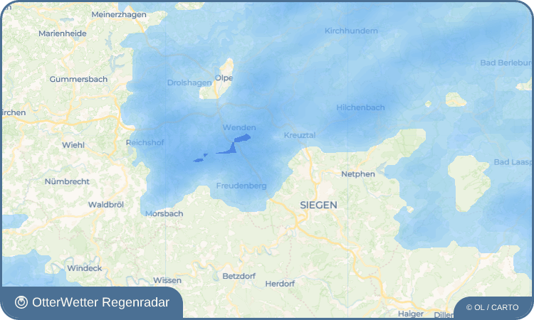OtterWetter Regenradar-Widget Oberholzklau