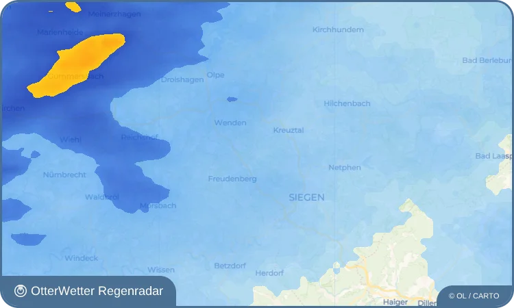 Wetter-Widget-Vorschau mit Vorhersagedaten für Oberholzklau