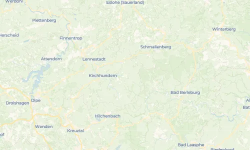 Regenradar Vorschaubild - Aktuelle Niederschläge in Oberhundem und Umgebung