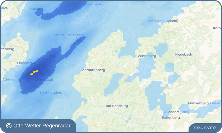 OtterWetter Regenradar-Widget Oberkirchen