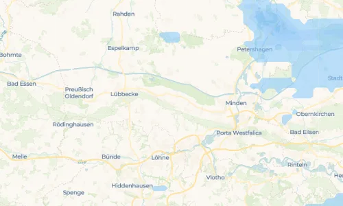 Regenradar Vorschaubild - Aktuelle Niederschläge in Oberlübbe und Umgebung