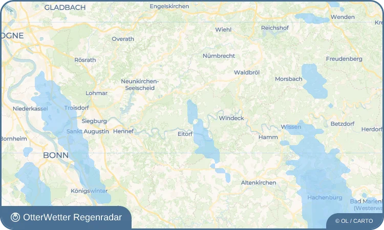Wetter-Widget-Vorschau mit Vorhersagedaten für Oberottersbach