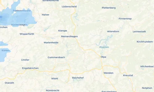 Regenradar-Vorschau: aktuelle Niederschläge in Oberrengse und Umgebung
