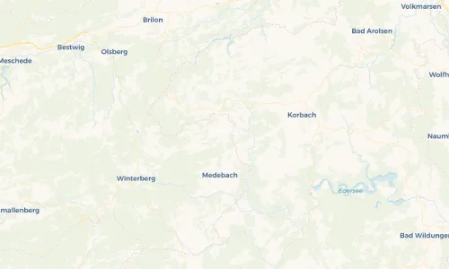 Regenradar Vorschaubild - Aktuelle Niederschläge in Oberschledorn und Umgebung